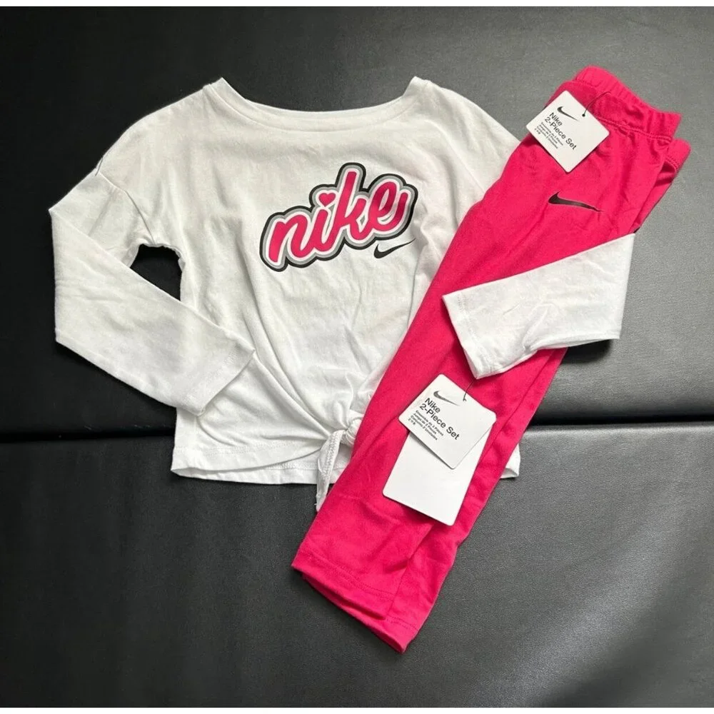 NWT Nike Knotted Tunic & Leggings Set Girls Size 3T